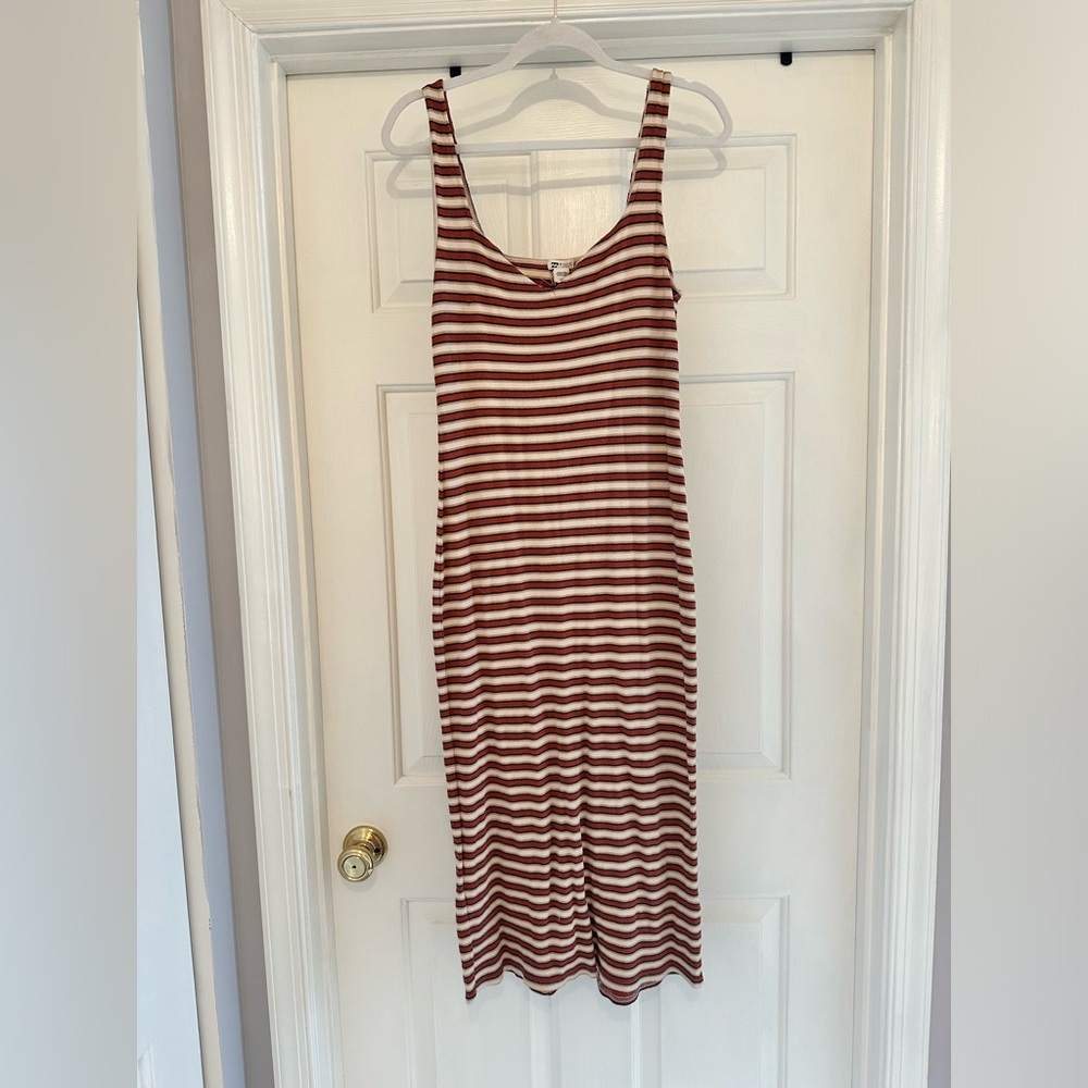 Billabong Stretch Body Con Striped Dress